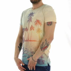 T-SHIRT STAMPA ALL OVER SOLID 